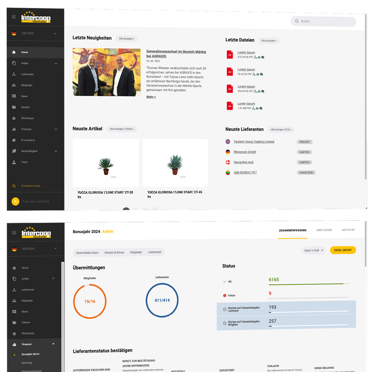 Intercoop Portal